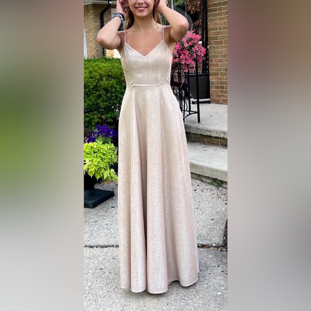 Windsor Adjustable Spaghetti Strap Shimmering Cha… - image 3